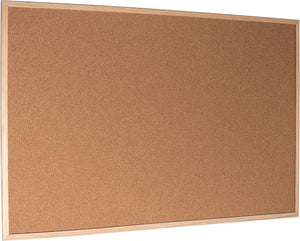 Esselte prikbord - kurk - 80x60cm - met speldjes - natuurbruin