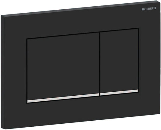 Geberit sigma30 bedieningsplaat 2-toets - matzwart