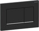 Geberit sigma30 bedieningsplaat 2-toets - matzwart