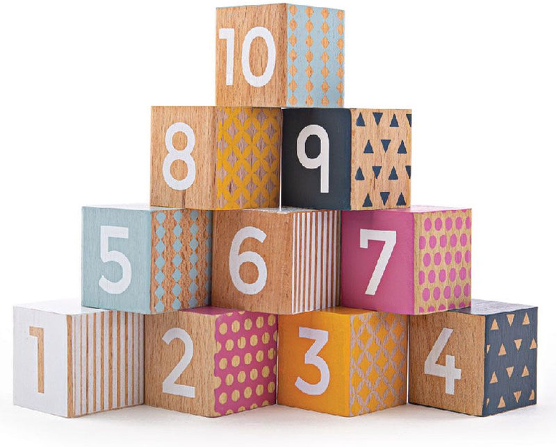 Load image into Gallery viewer, Bigjigs toys bigjjigs houten blokken met getallen, 100% fsc
