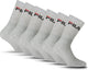 Fila crew sportsokken - maat 39 42 - 6 pack - grijs