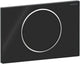 Geberit sigma10 bedieningsplaat - spoel-stop spoeling - rond - glans zwart