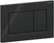Geberit sigma20 bedieningsplaat - 2-toets spoeling - vierkant - dualflush - glans zwart mat