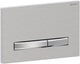 Geberit sigma50 bedieningsplaat - 2-toets spoeling - vierkant - chroom geb.