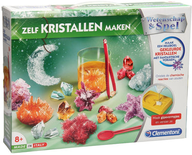 Clementoni wetenschap spel - zelf kristallen maken - experimenteerdoos - educatief speelgoed 8+ jaar