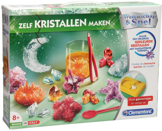 Clementoni wetenschap spel - zelf kristallen maken - experimenteerdoos - educatief speelgoed 8+ jaar