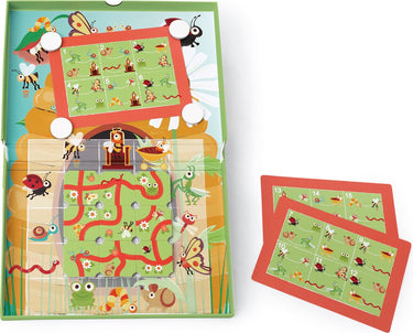Scratch magneetspel - garden maze - 25.5x38x2cm - met 20 uitdagingen en 2 niveaus - 5 jaar