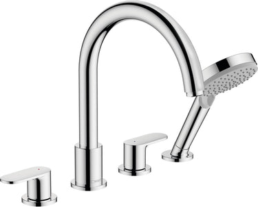 Hansgrohe vernis blend afdekset badkraan 211mm 4-gats chroom
