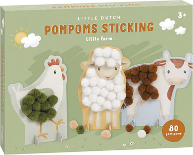 Little dutch pompom plakken little farm