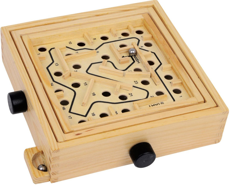 Load image into Gallery viewer, Small foot - houten labyrinth knikkerspel
