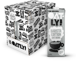 Oatly! oatly haver barista edition - 6 stuks - (9l) - houdbare plantaardige melk - barista 1,5l - voordeelverpakking