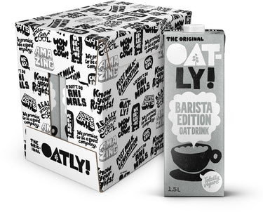 Oatly! oatly haver barista edition - 6 stuks - (9l) - houdbare plantaardige melk - barista 1,5l - voordeelverpakking