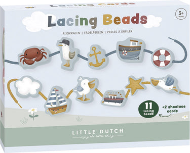 Little dutch houten rijgkralen sailors bay - educatief speelgoed