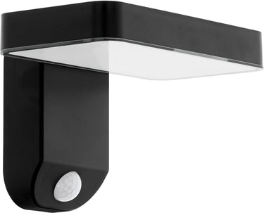 Eglo pastion solar wandlamp buiten - sensor - solar - 18 cm - zwart