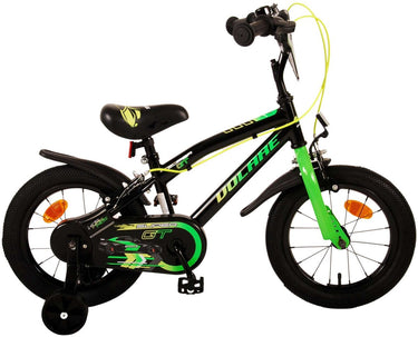 Volare super gt kinderfiets - jongens - 14 inch - groen - twee handremmen