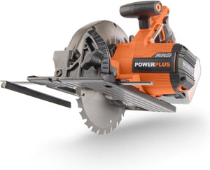 Powerplus dual power accu cirkelzaag powdp25200 - 20v gereedschap, ø165mm - zonder accu en lader - met 1 acc.