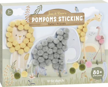 Little dutch knutselset pompon plakken - safari