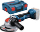 Bosch gwx 18v-10 18v li-ion accu x-lock haakse slijper body in l-boxx - 125mm - koolborstelloos