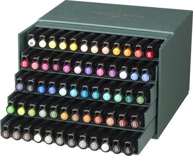 Faber-castell faber castell tekenstift - pitt artist pen - brush - 60-delig - studiobox - fc-167193