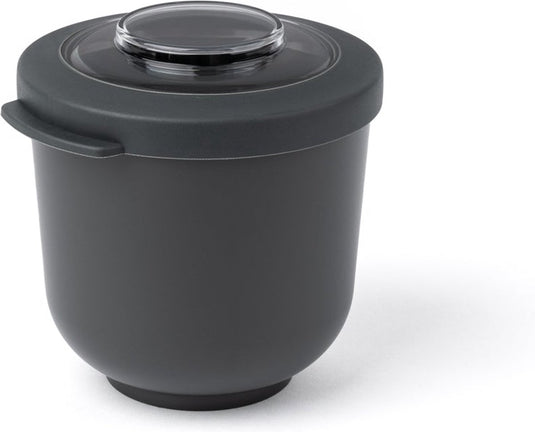 Amuse tylla charcoal - 500ml - lunchbox – lunchtrommel - bowl met deksel - perfect afsluitbare vershouddoos - snackbox voor onderweg - bpa-vrij - zwart
