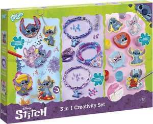 Totum 3in1 stitch diamond painting, armbanden maken en gips gieten knutselset