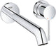 Grohe essence new wandgemonteerde inbouw wastafelkraan - afbouwdeel - zonder inbouwdeel - lange uitloop - chroom - waterbesparend