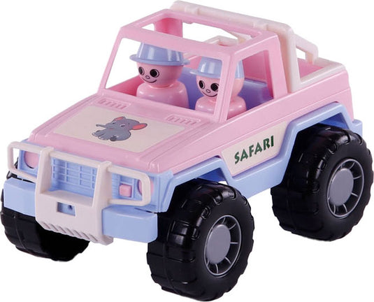 Cavallino jeep roze met 2 speelfiguren