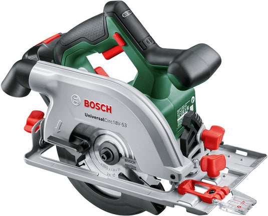 Bosch universalcirc 18v-53 accu cirkelzaag - met 18v accu lader - zaagblad 160 mm