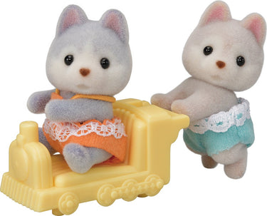 Sylvanian families 5638 tweeling husky-fluweelzachte speelfiguren