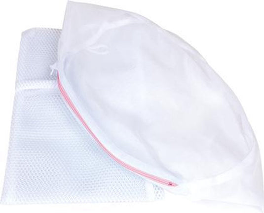 Scanpart waszakjes voor wasgoed - met rits - geschikt voor lingerie bh ondergoed - 2 stuks
