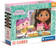 Clementoni blokpuzzel gabby's poppenhuis, 12st.