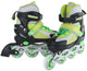 Street rider inline skeelers groen zwart verstelbaar, maat 37-40