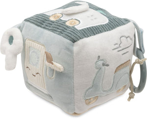 Jollein baby activiteitenkubus - on the go - polyester - sensorisch speelgoed