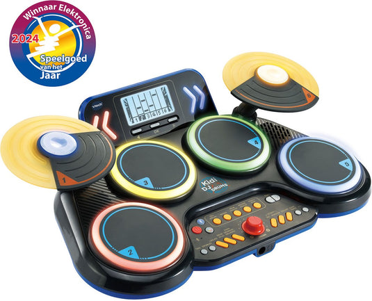 Vtech kidi dj drums - interactief speelgoed - stimuleert creativiteit - inclusief opname functie bluetooth - speelgoed vanaf 6 jaar