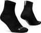 Gripgrab - lightweight sl korte performance zomer fietssokken 1 paar coolmax wielersport sokken low cut - zwart - unisex - maat s (38-41)