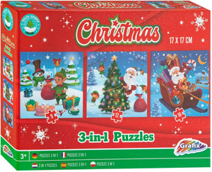 Grafix kerst 3-in-1 puzzel