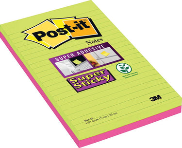Post-it super sticky notes 125x200 neon