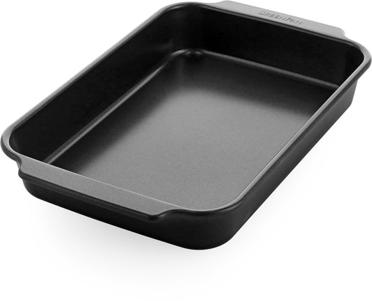 Greenpan bistro cakevorm - 33x22.5cm - pfas-vrije antikleeflaag - keramische bakvorm - ovenbestendig tot 230°c - rechthoekig - zwart
