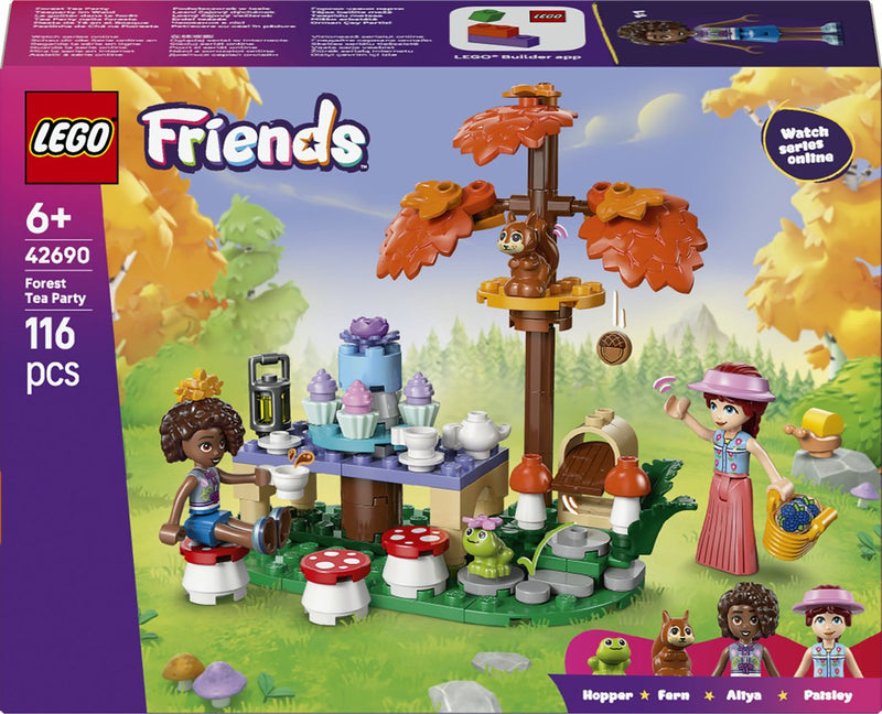 Afbeelding laden in galerijviewer, Lego friends theekransje in het bos speelgoed voor kinderen en kinderkamer decoratie 42690
