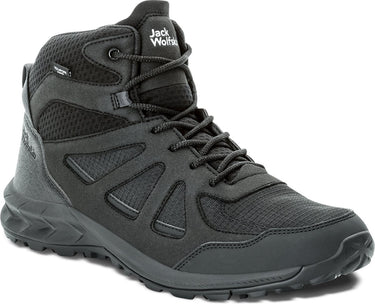 Jack wolfskin woodland 2 texapore mid m heren wandelschoenen - zwart - maat 41