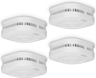 Alecto smartsmoke11 smart wifi rookmelder - 10 jaar batterij - voldoet aan europese norm en14604 - 4 stuks