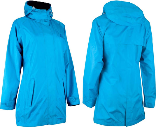 Ralka regenjas deluxe lang model - dames - aqua marine - 40