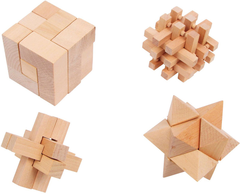 Load image into Gallery viewer, Small foot - houten breinpuzzels, set van 4
