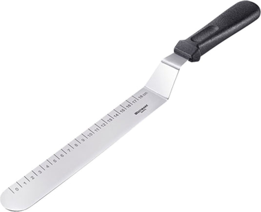 Westmark paletmes, met maataanduiding in cm, lengte: 38,7 cm, roestvrij staal kunststof, zilver zwart, 30072270