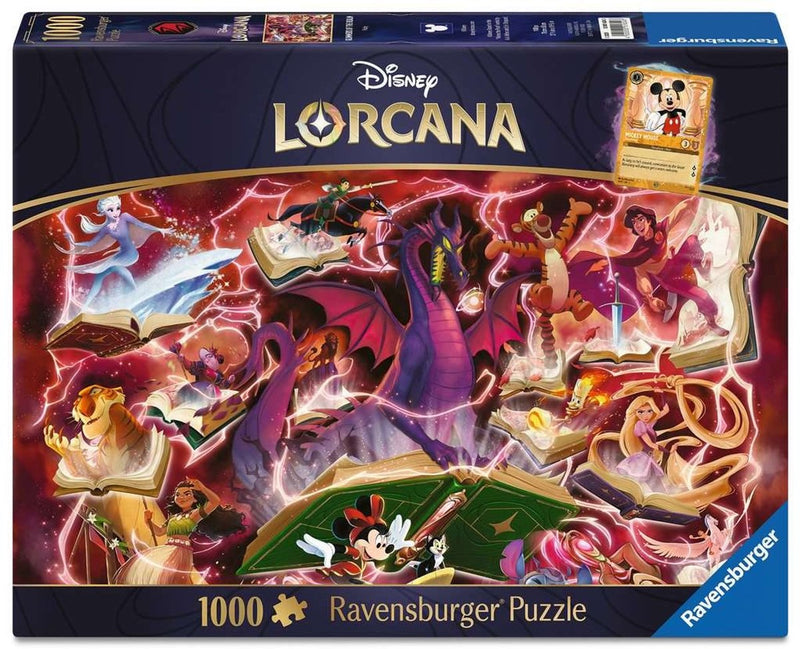 Load image into Gallery viewer, Ravensburger legpuzzel disney lorcana glimmers of the realm: ruby - 1000st.
