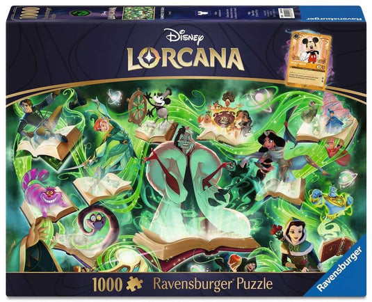 Ravensburger legpuzzel disney lorcana glimmers of the realm: emerald - 1000st.