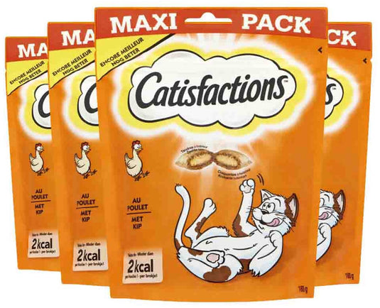 Catisfactions 4x kattensnoepjes kip 180 gr