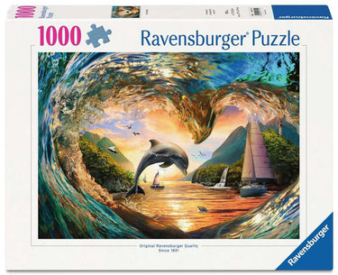 Ravensburger – sprong in de zonsondergang – legpuzzel – 1000 stukjes