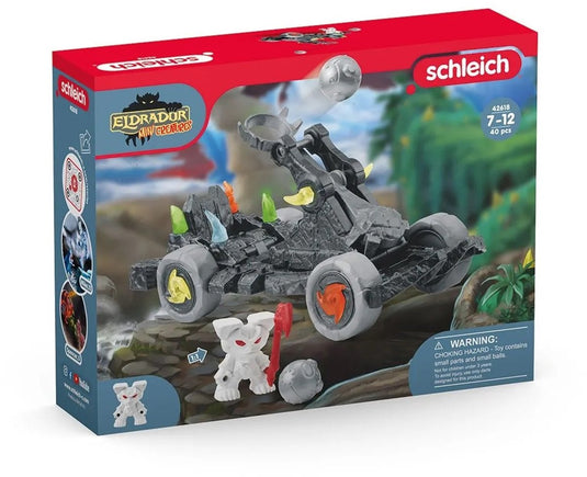 Schleich eldrador creatures katapult met mini creature - katapult, slingshot - speelfigurenset - 42618