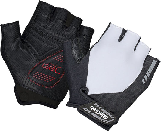 Gripgrab - progel padded korte vinger zomer fietshandschoenen wielrenhandschoenen met padding - wit - unisex - maat l